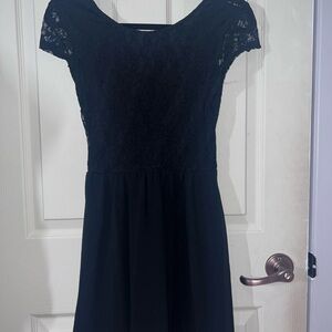 Elegant Black Lace Dress
